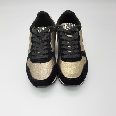 Sneakers Tiglio nero e oro