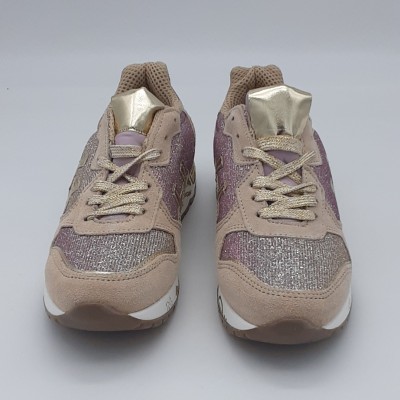 Sneakers rosa/oro Keep Calm